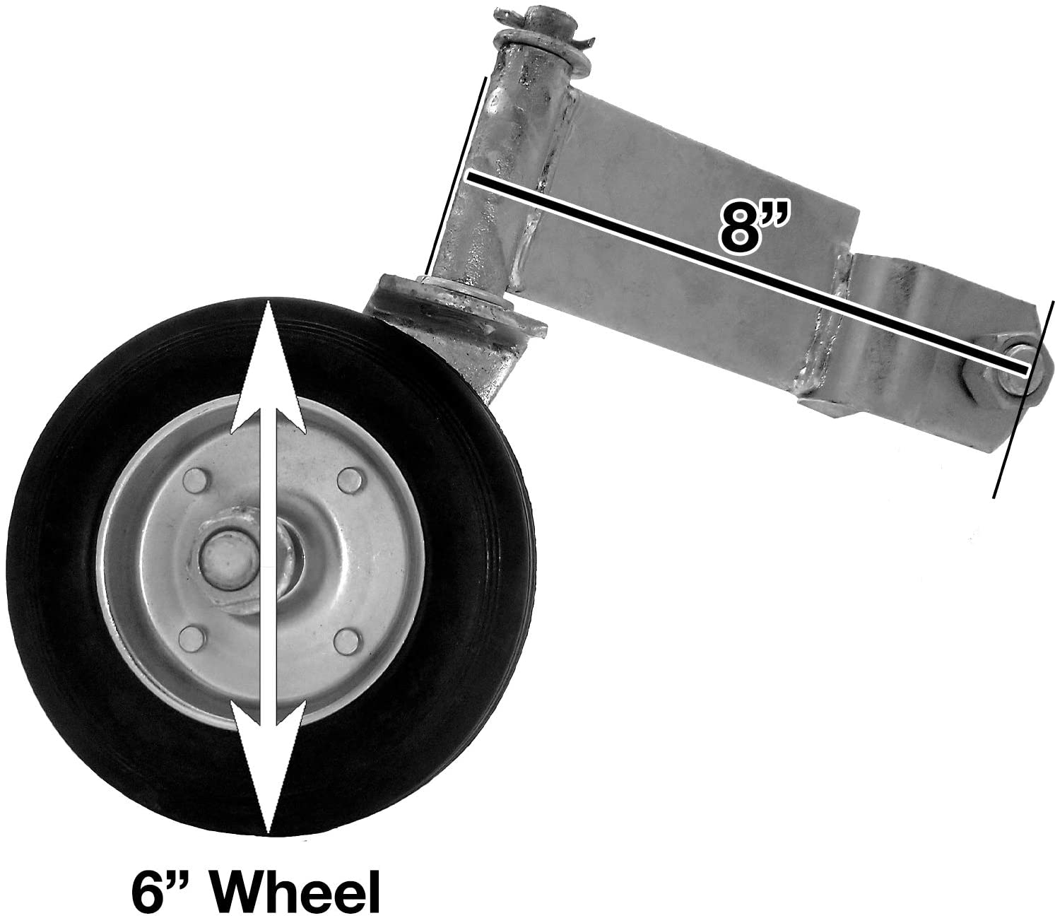 Gate Wheel Swivel Style for Supporting Gates with 1-3/8