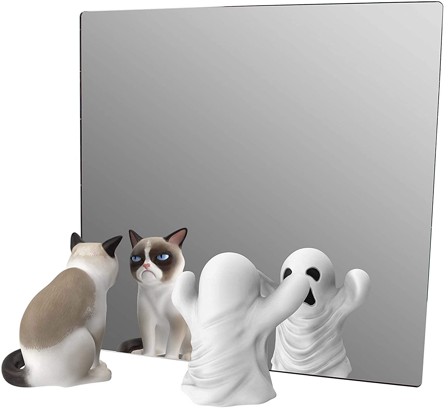 Marketing Holders 10”W Sheet Mirror w/Rounded Corners DIY Wall Decor Vanity Home Architectural Des