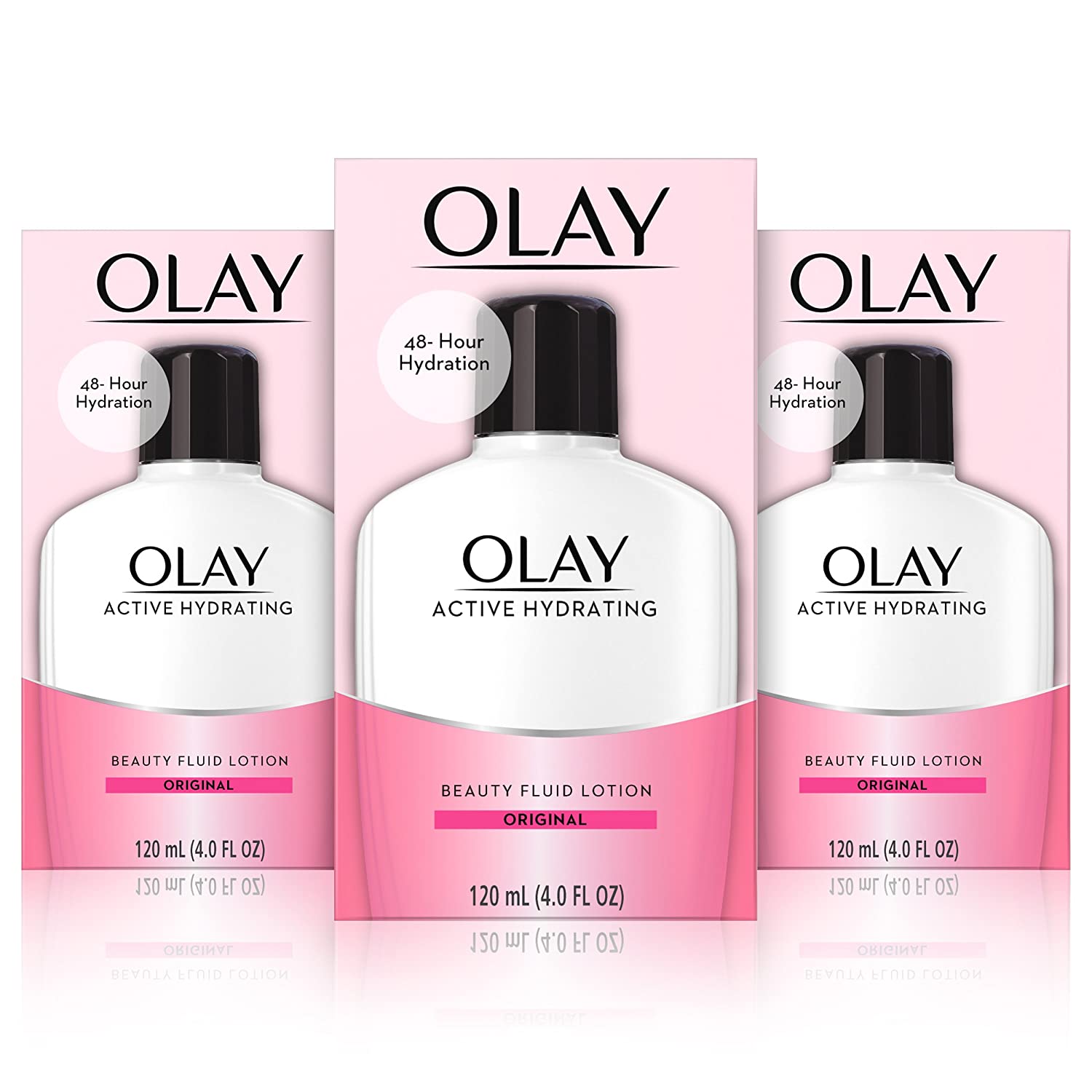 Olay Active Hydrating Beauty Moisturizing Lotion, Facial Moisturizer to Restore Dry Skin, 4.0 Ounce,