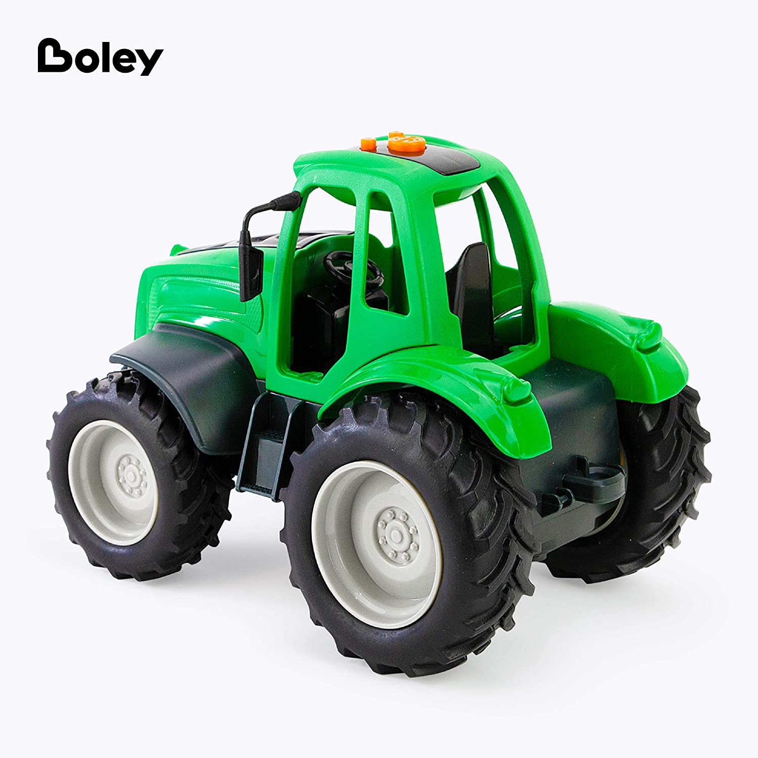 Boley Green Farm Tractor Toy - 1 Pk Realistic Light & Sound Toy Tractor Truck for Boys & Girls 3+
