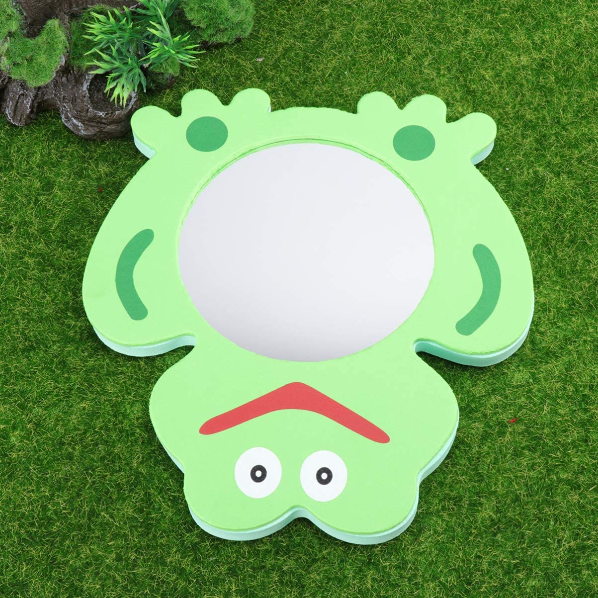 NUOBESTY Baby Mirror, EVA Unbreakable Mirror Shaped Foam Bath Toys