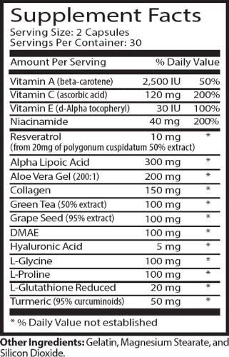 Vitamin E Collagen - Anti-Wrinkle Anti-Aging Complex - Skin Minerals (3 Bottles 180 Capsules)