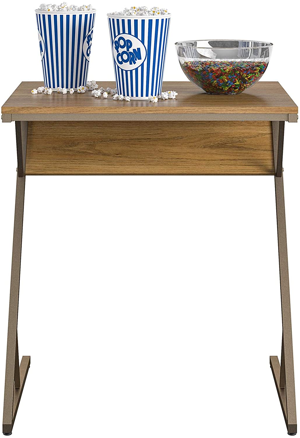 Novogratz Regal Laptop Desk, Walnut Accent Table