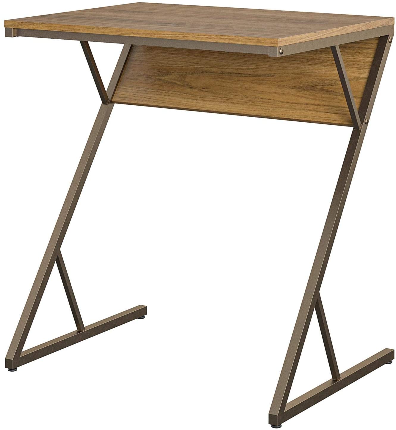 Novogratz Regal Laptop Desk, Walnut Accent Table