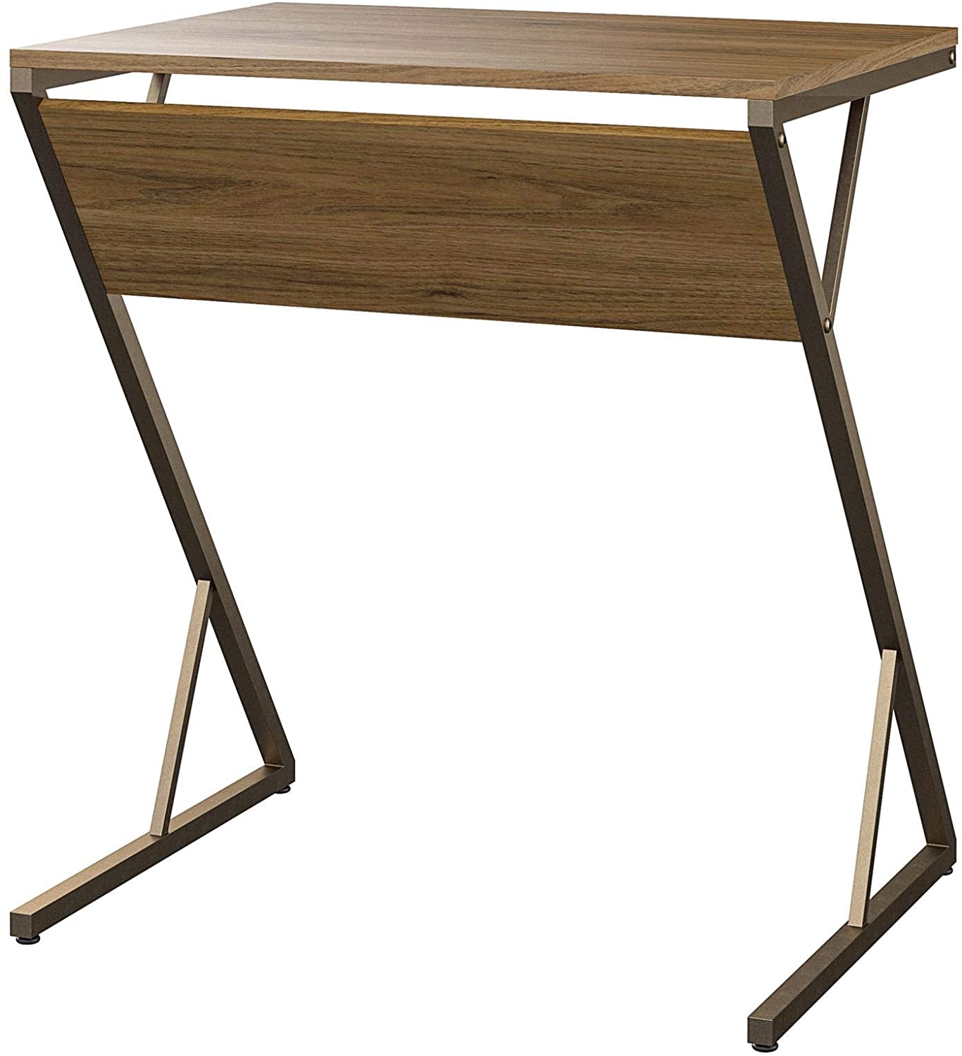 Novogratz Regal Laptop Desk, Walnut Accent Table