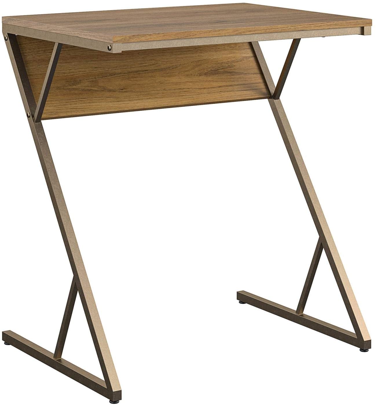 Novogratz Regal Laptop Desk, Walnut Accent Table