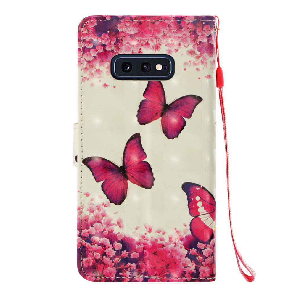 Amocase Wallet Leather Case with 2 in 1 Stylus for Samsung Galaxy S10E,Premium 3D Printed Magnetic P