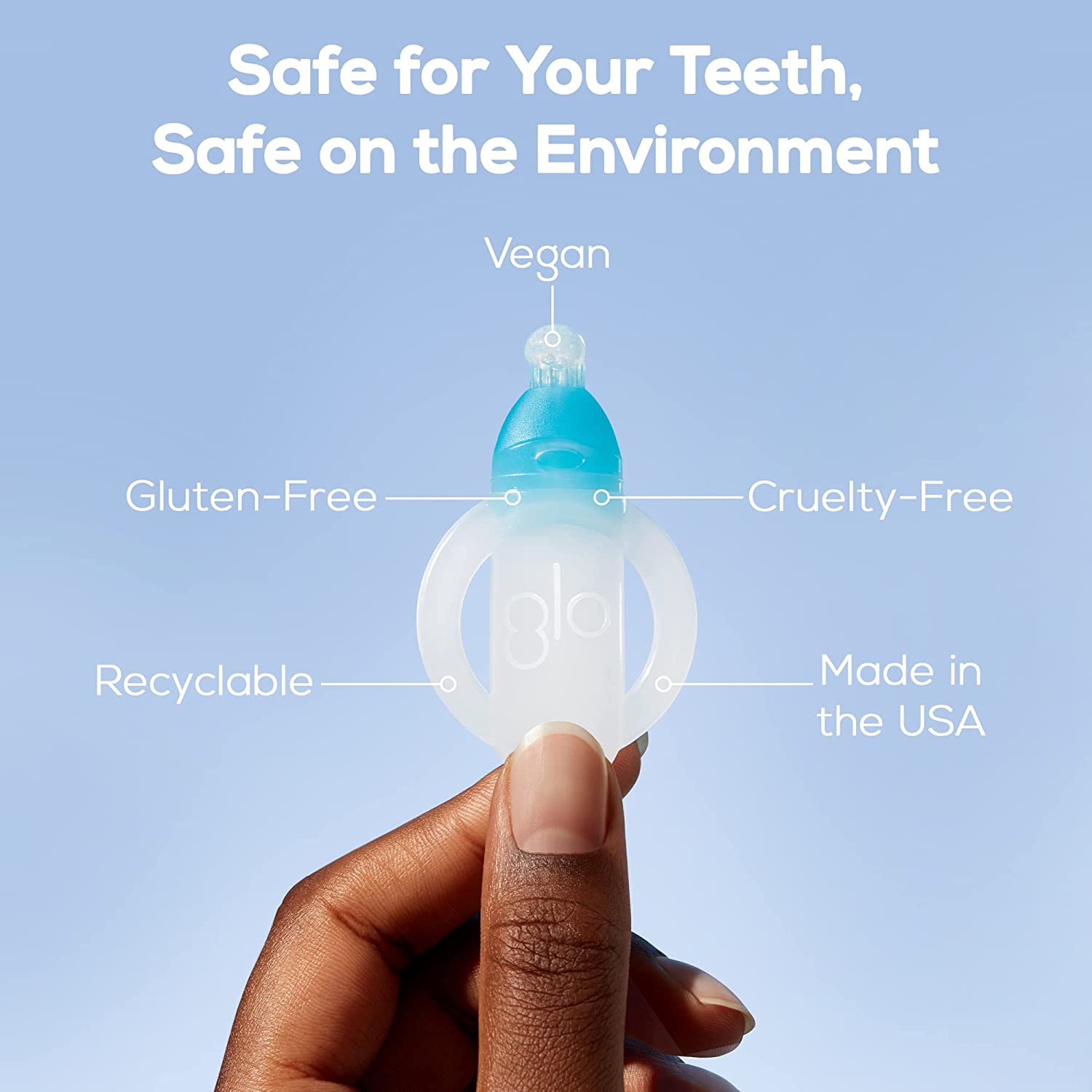 GLO Science GLO Brilliant 3 Pack Teeth Whitening Gel Treatment Kit for Fast, Pain-Free, Long Lasting