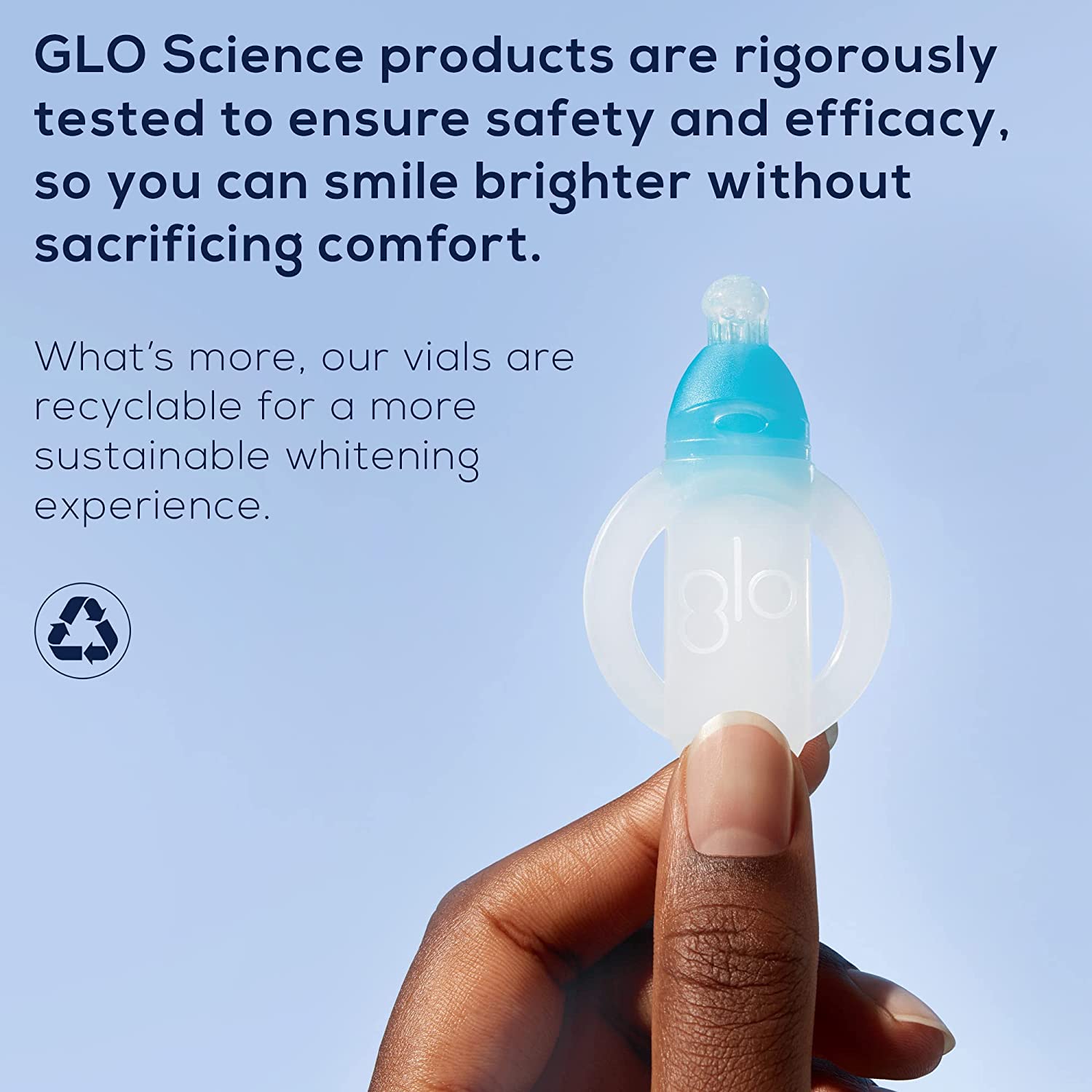 GLO Science GLO Brilliant 3 Pack Teeth Whitening Gel Treatment Kit for Fast, Pain-Free, Long Lasting