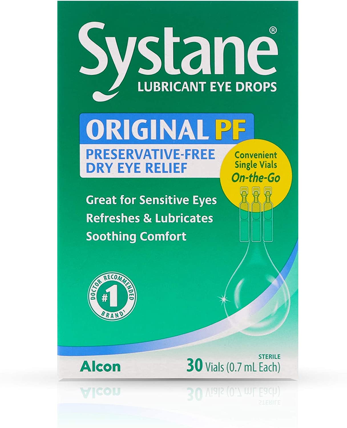 Systane Lubricant Eye Drops 30 Vials each Box