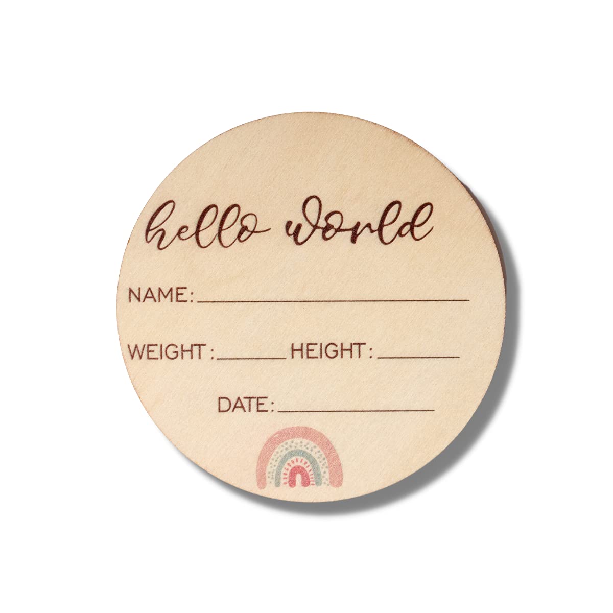 Baby Announcement Sign - Hello World Newborn Sign - Celebrate The Arrival of Your Baby with This Bir