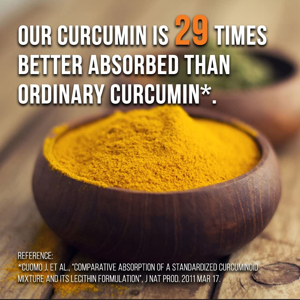 Intelligent Labs 500MG Meriva Curcumin Phytosome, 2900% Better Absorbed Than Ordinary Turmeric Curcu