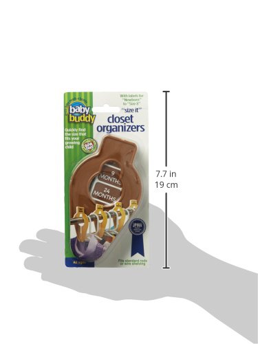 Baby Buddy Size-It Closet Organizers - Baby Clothes Closet Dividers \xe2\x80\x93 Nursery Clothing Or