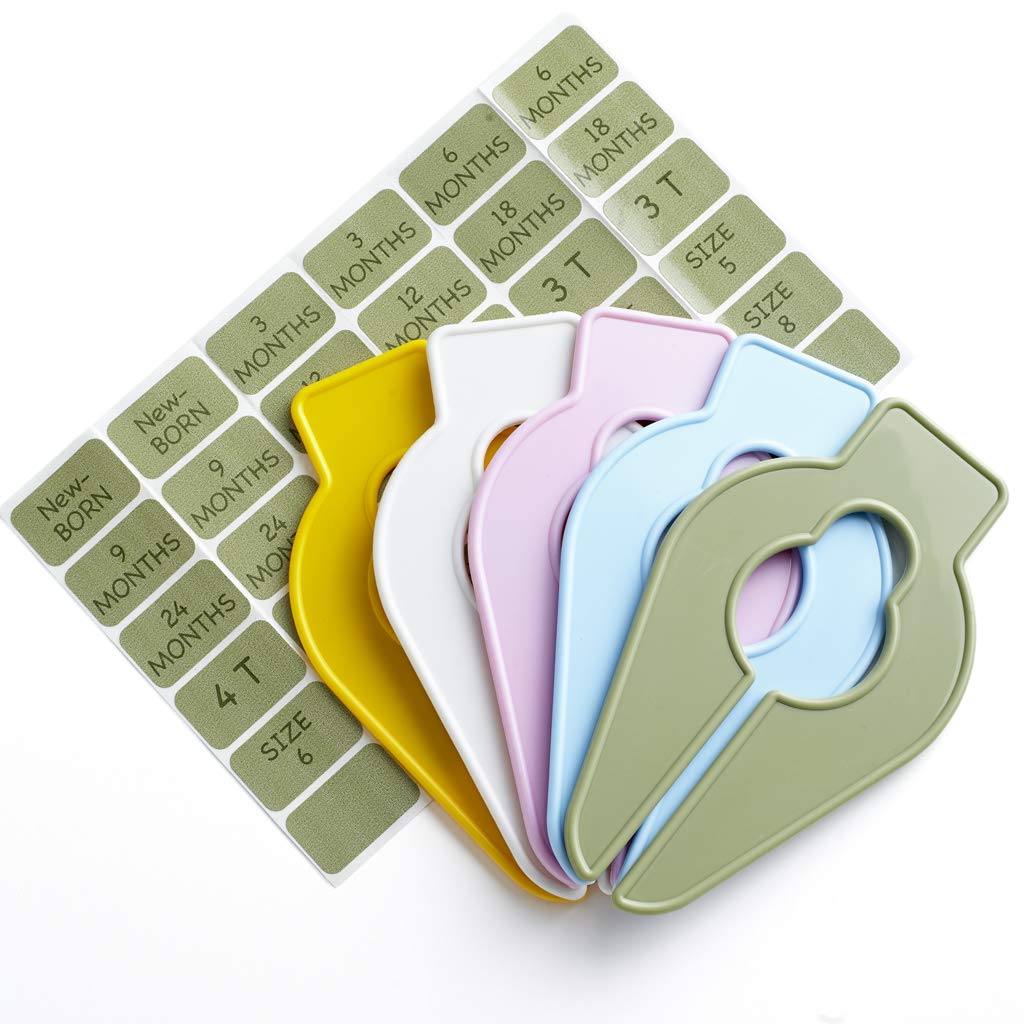 Baby Buddy Size-It Closet Organizers - Baby Clothes Closet Dividers \xe2\x80\x93 Nursery Clothing Or