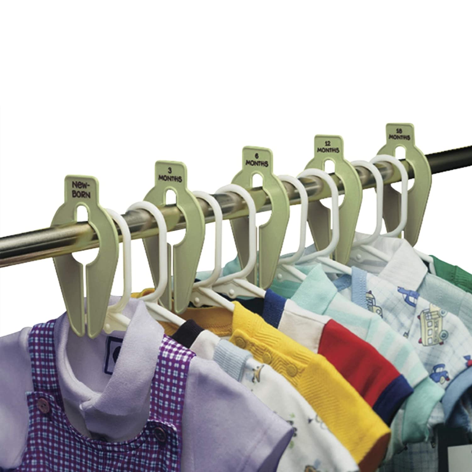 Baby Buddy Size-It Closet Organizers - Baby Clothes Closet Dividers \xe2\x80\x93 Nursery Clothing Or