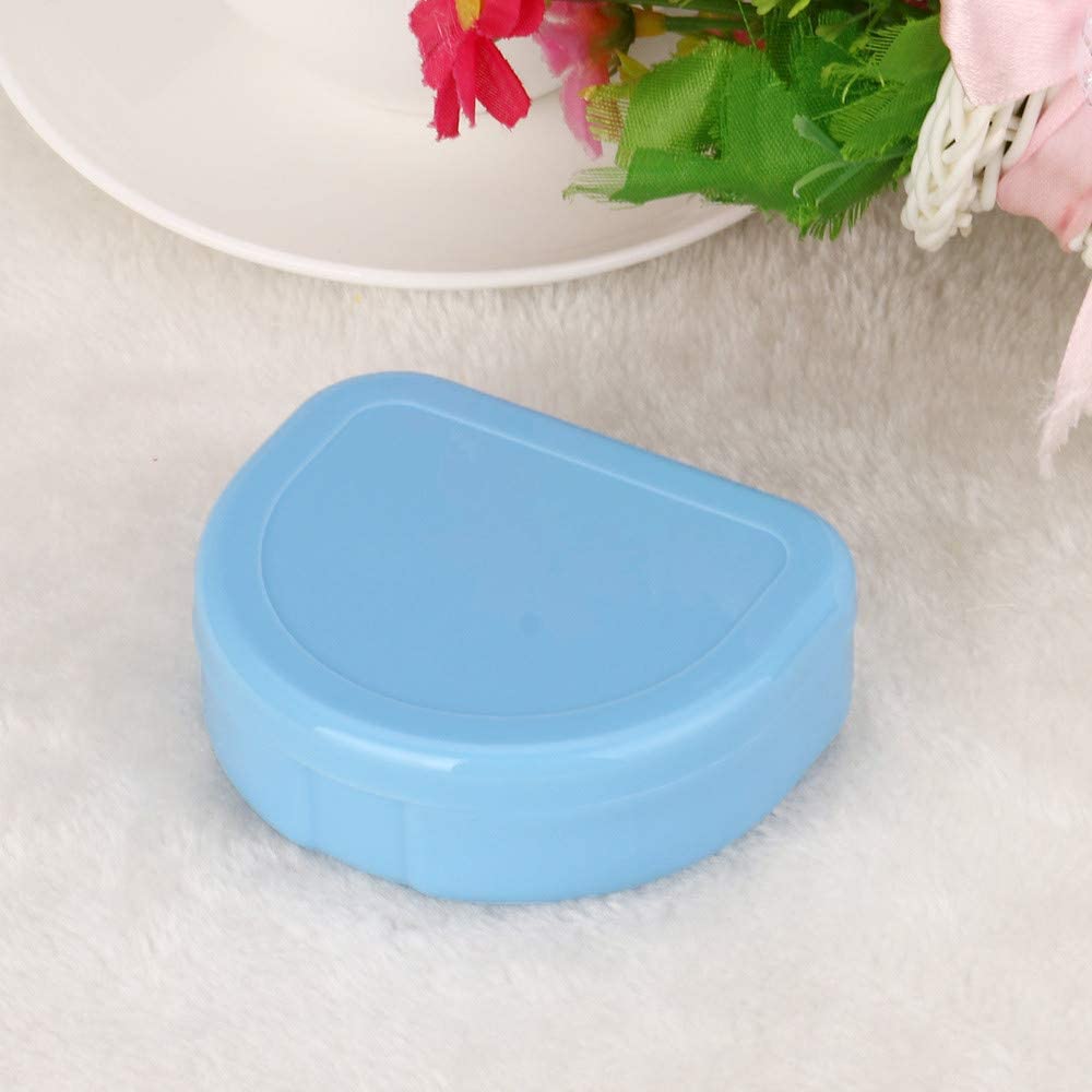 FeiFei66 Fashion Denture Bath Appliance False Teeth Box Storage Case Rinsing Basket