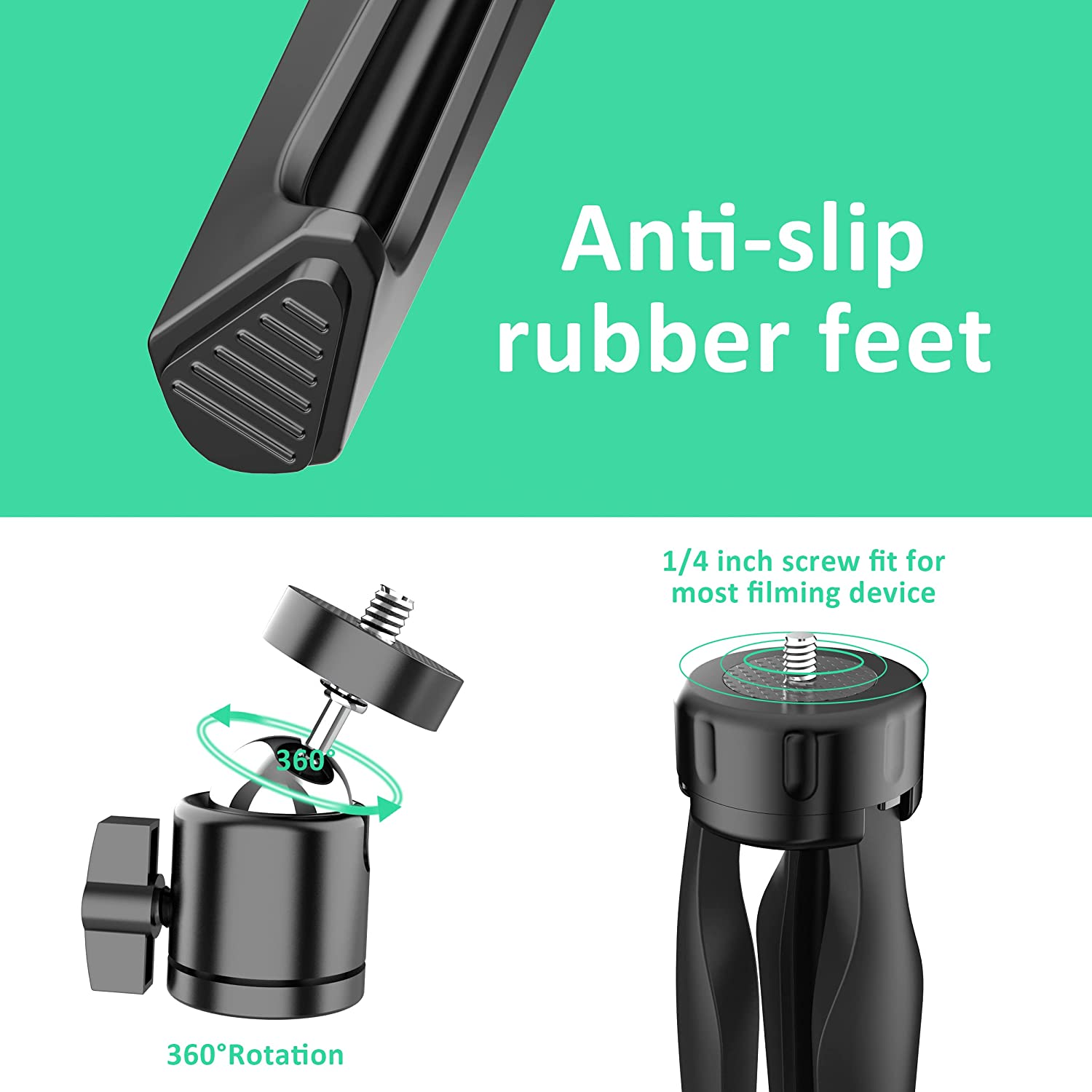 Monocular Telescope, 12x55 Monocular with Upgraded Tripod, Smartphone Adapter, Hand Strap for Adults