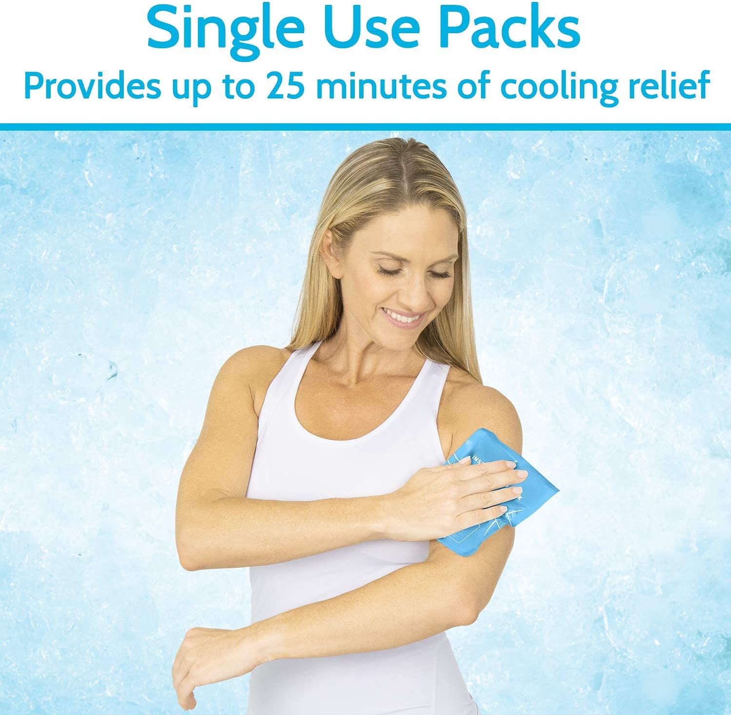 Arctic Flex Instant Cold Packs (24 Pack) - Disposable Single Use Ice for Injuries, Pain Relief, Infl