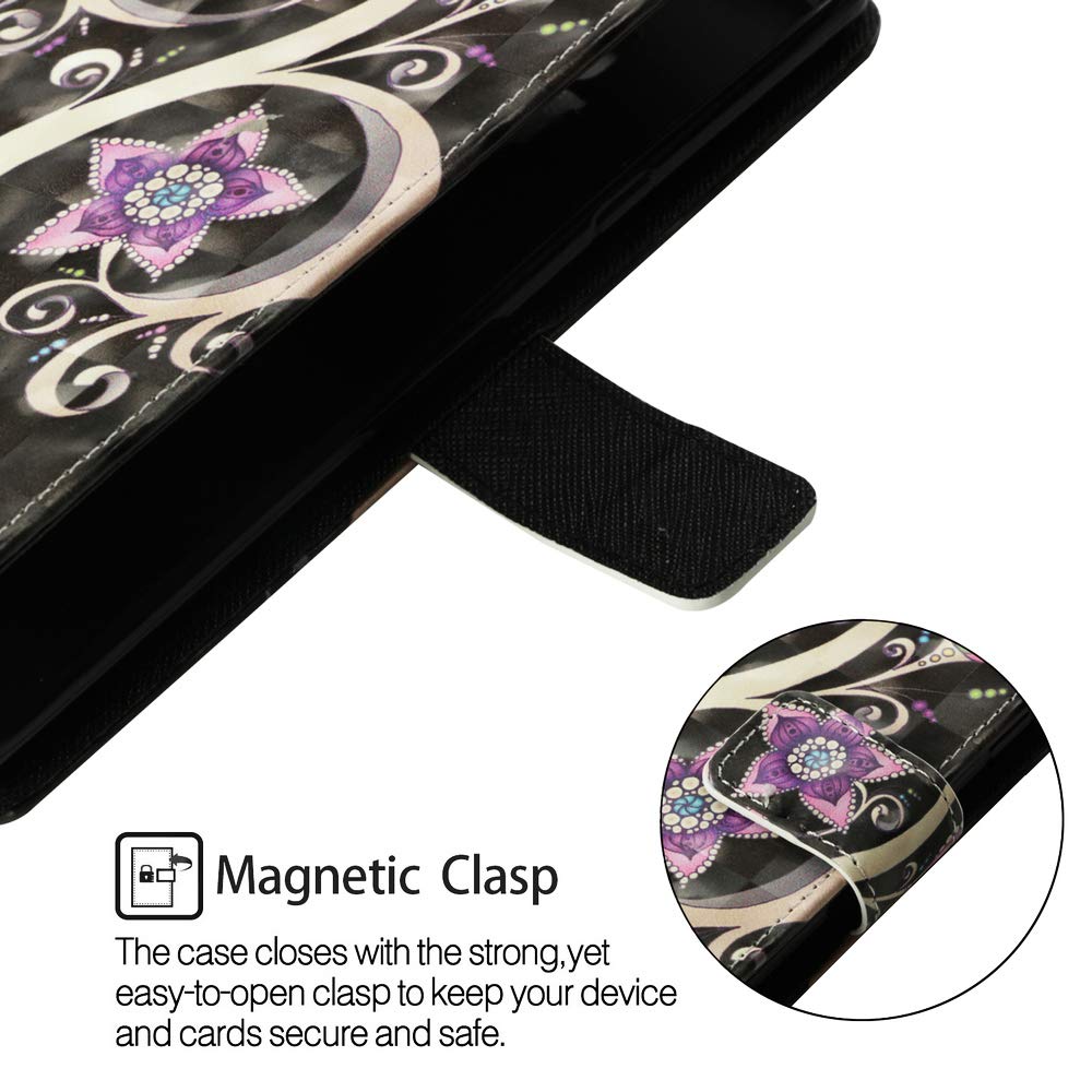 Amocase Wallet Leather Case with 2 in 1 Stylus for Samsung Galaxy S10E,Premium 3D Printed Magnetic P