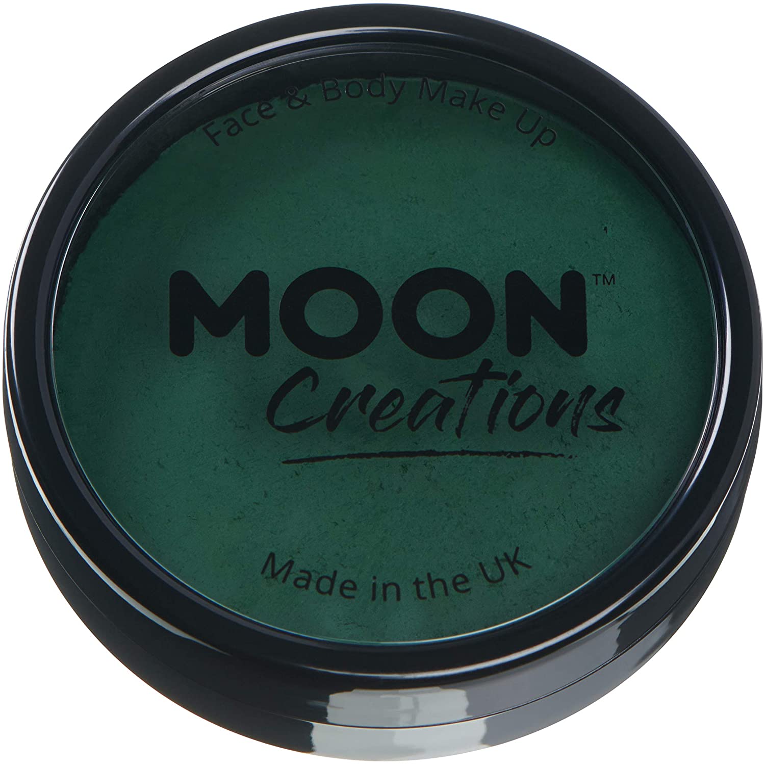 Moon Creations Pro Face & Body Paint Cake Pots Dark Green - Professional Water Based Face Paint Make