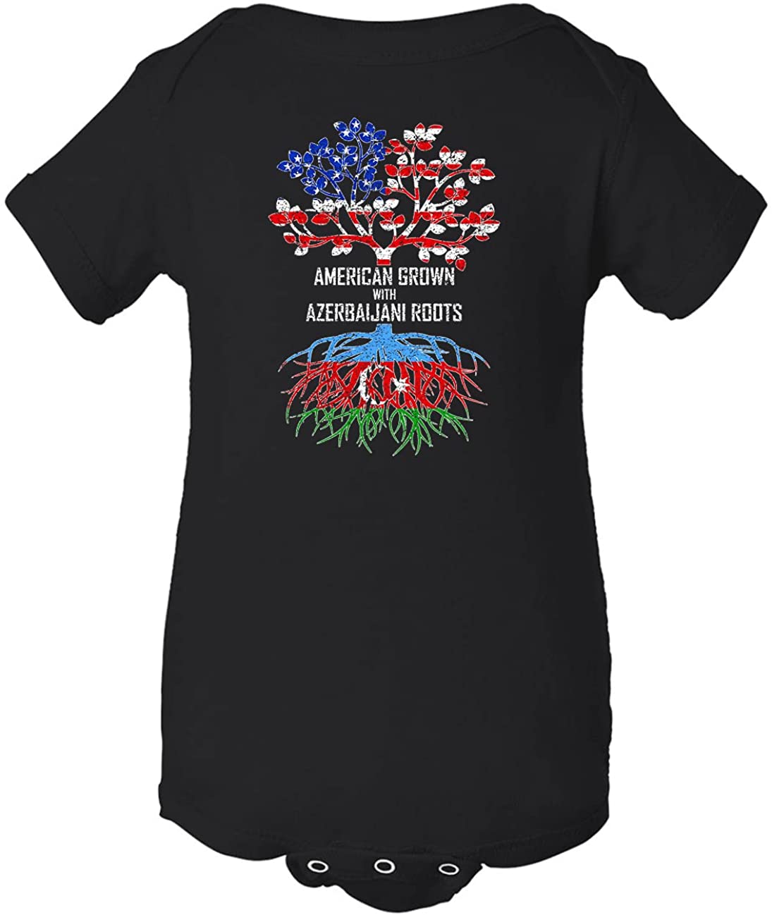 HARD EDGE DESIGN Baby's American Grown with Azerbaijani Roots Bodysuit