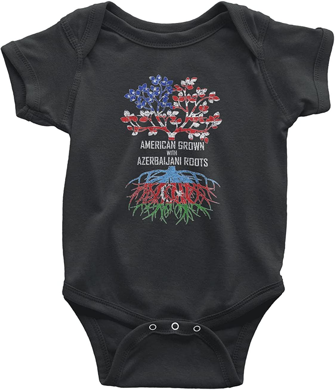 HARD EDGE DESIGN Baby's American Grown with Azerbaijani Roots Bodysuit