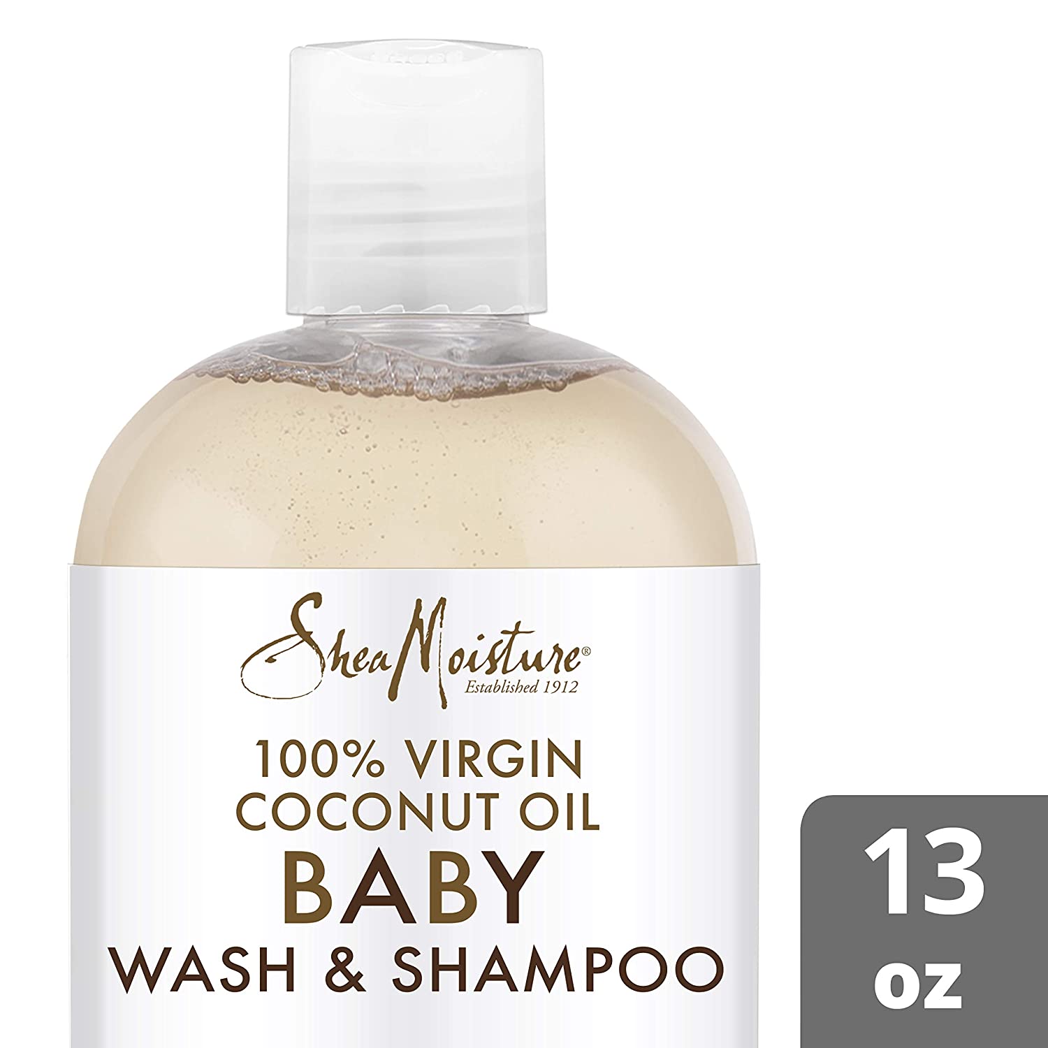 SheaMoisture Baby Wash and Shampoo for Baby 100% Virgin Coconut Oil, 13 Fl Oz