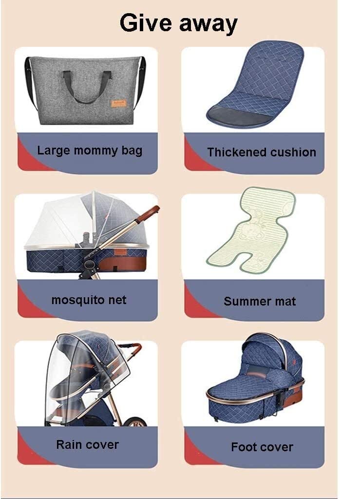 LOXZJYG Jogging Stroller | One-Hand Quick Fold - Gear Rambler Jogging Stroller | Smooth Ride Suspens