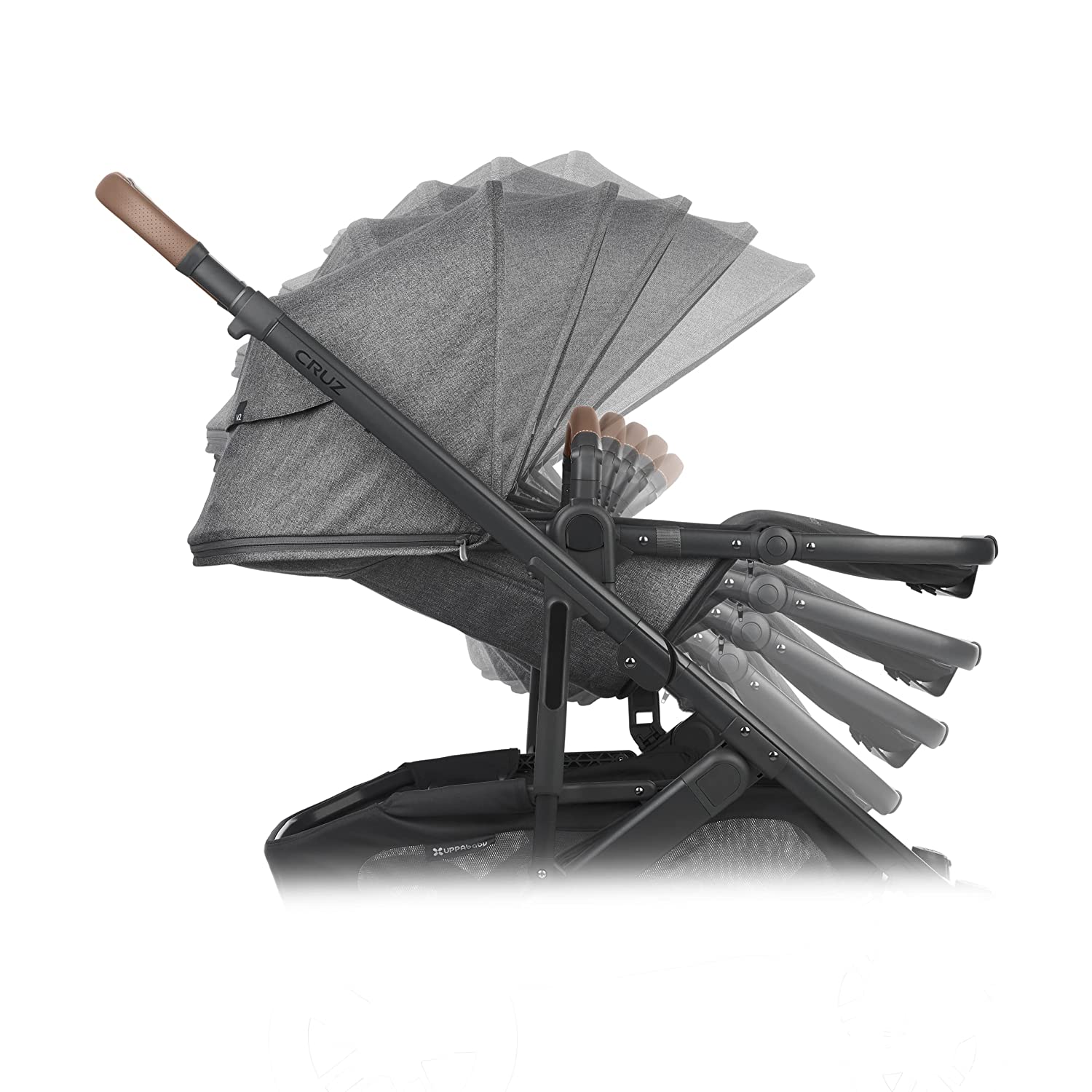 Cruz V2 Stroller - Greyson (Charcoal/Carbon/Saddle Leather)