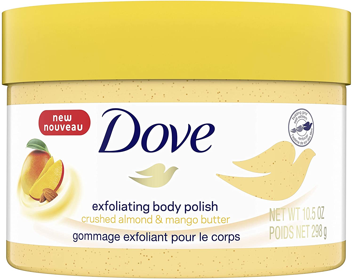 Dove Crushed Almond & Mango Butter Exfoliating Body Polish Scrub - 10.5 fl oz