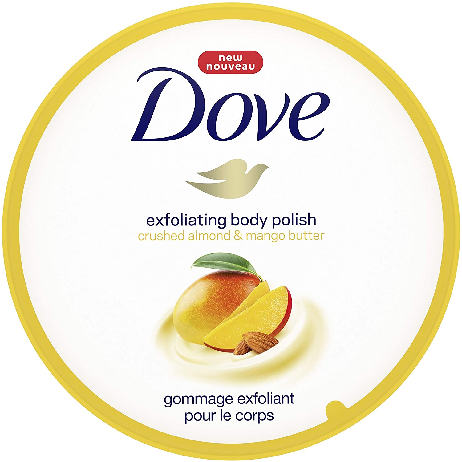 Dove Crushed Almond & Mango Butter Exfoliating Body Polish Scrub - 10.5 fl oz