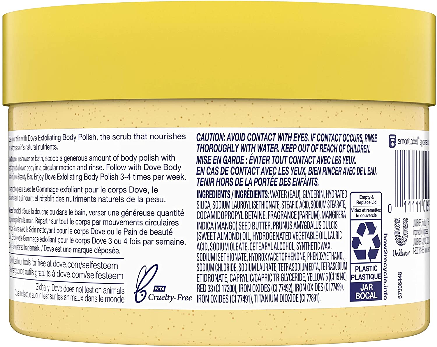Dove Crushed Almond & Mango Butter Exfoliating Body Polish Scrub - 10.5 fl oz