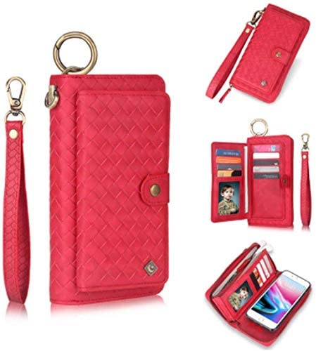 Jennyfly 2018 iPhone XR Case, Detachable Premium PU Leather Wallet Case with Credit Card Slots & Cas