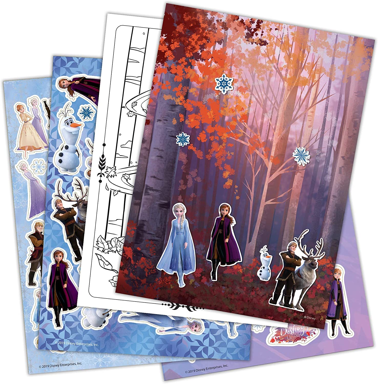 Disney Frozen 2 Sticker Pad with Play Scenes Including 1200 Stickers 46035 Bendon
