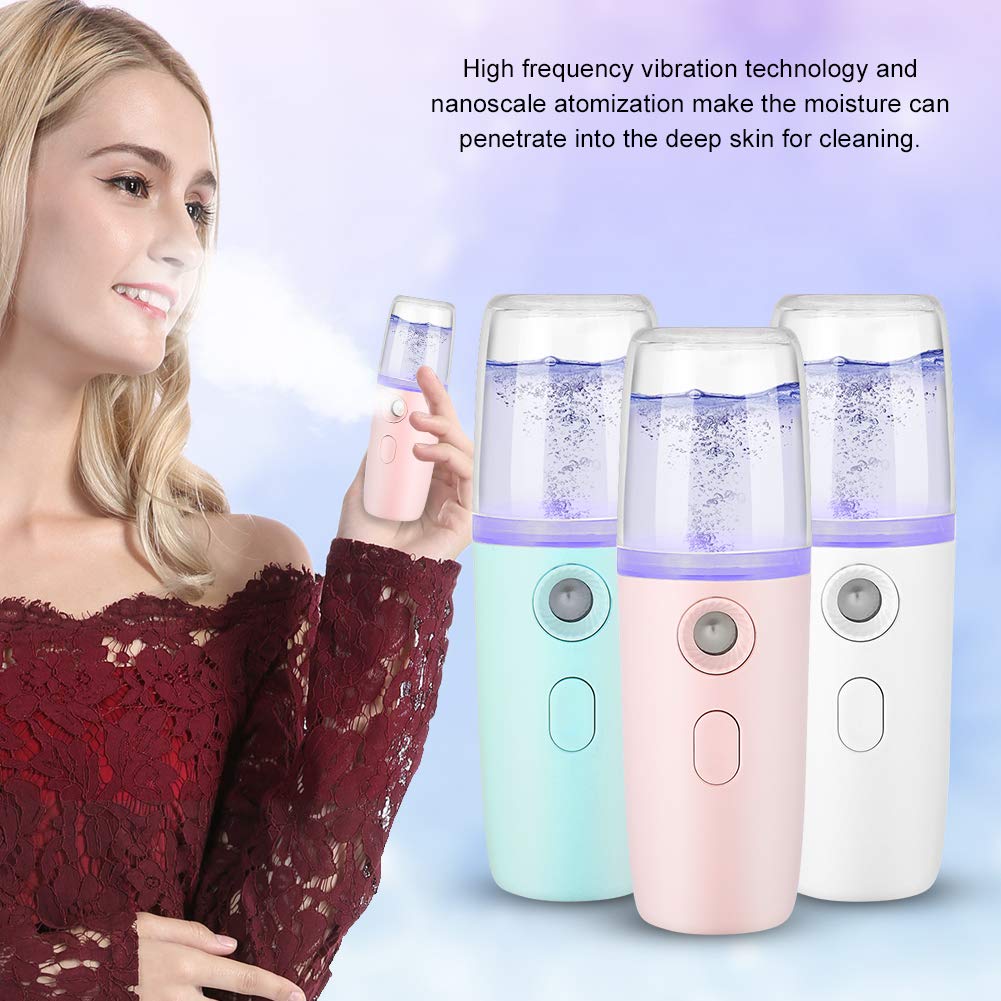 Handy Mist Sprayer Cool Facial Humidifier,Portable Handheld Nanomist Water Steamer Hydrating Device