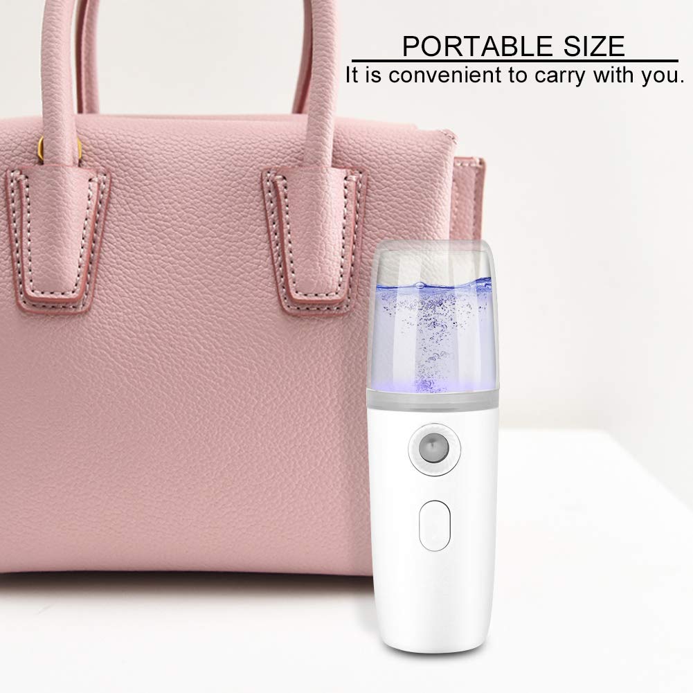 Handy Mist Sprayer Cool Facial Humidifier,Portable Handheld Nanomist Water Steamer Hydrating Device