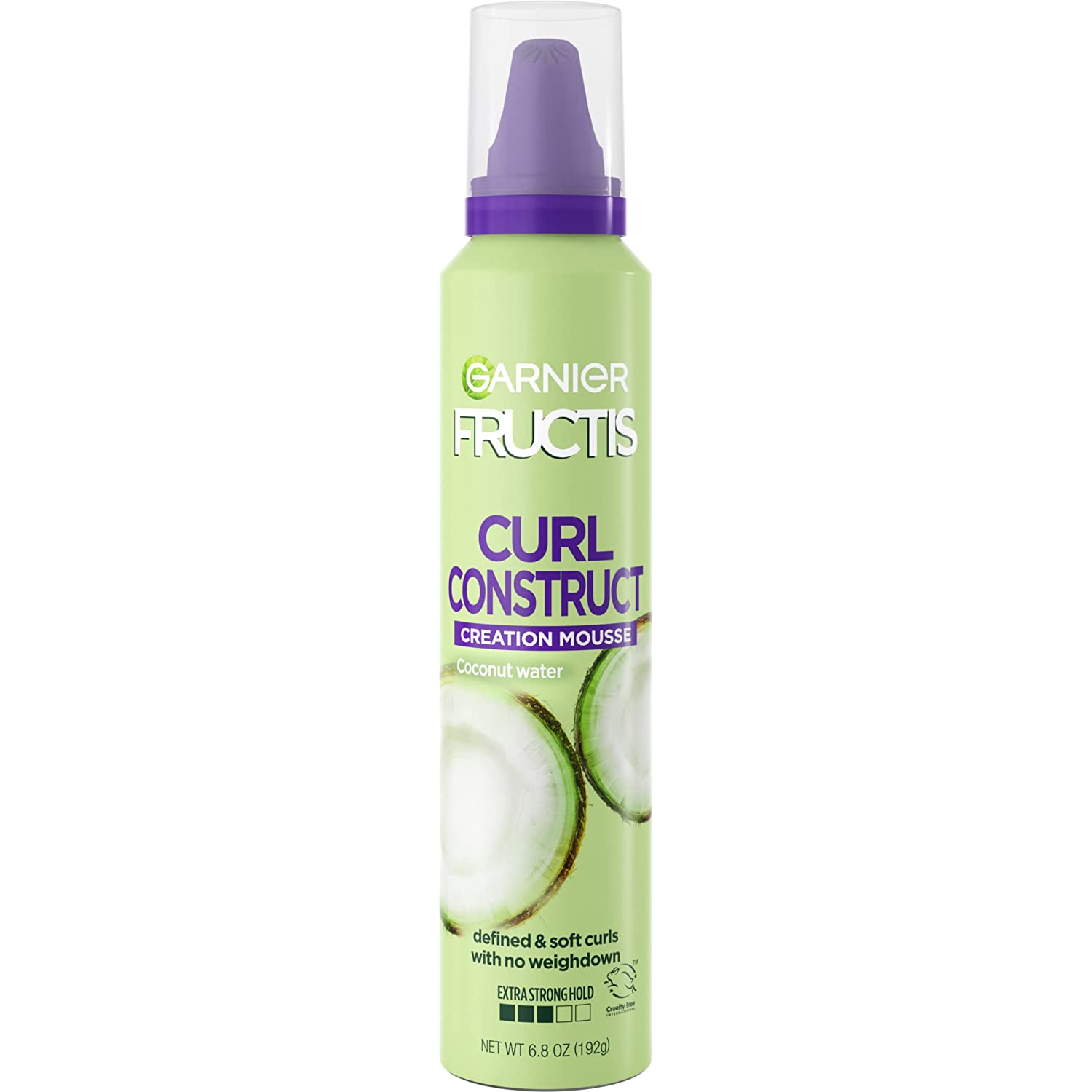 Garnier Fructis Style Curl Construct Creation Mousse, Curly, 6.8 oz. (Packaging May Vary)