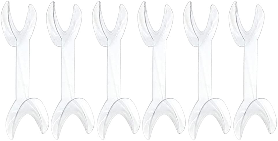 Healifty 6pcs T- Shape Teeth Retractor Double Head Dental Mouth Opener Intraoral Opener Teeth Retrac