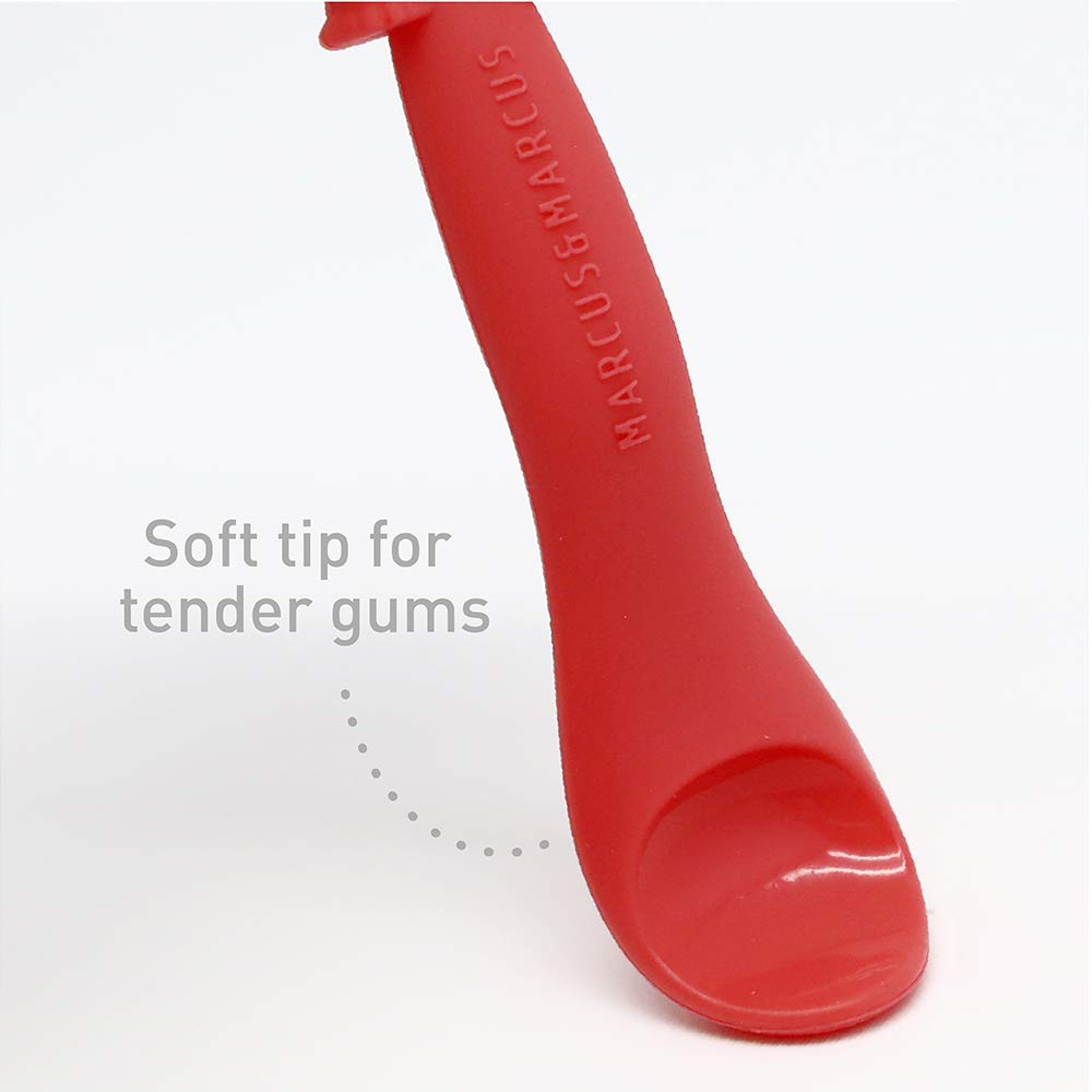 Baby Feeding Spoon, Silicone Training Spoon for Babies, BPA & Phthalate Free, 6 Month+