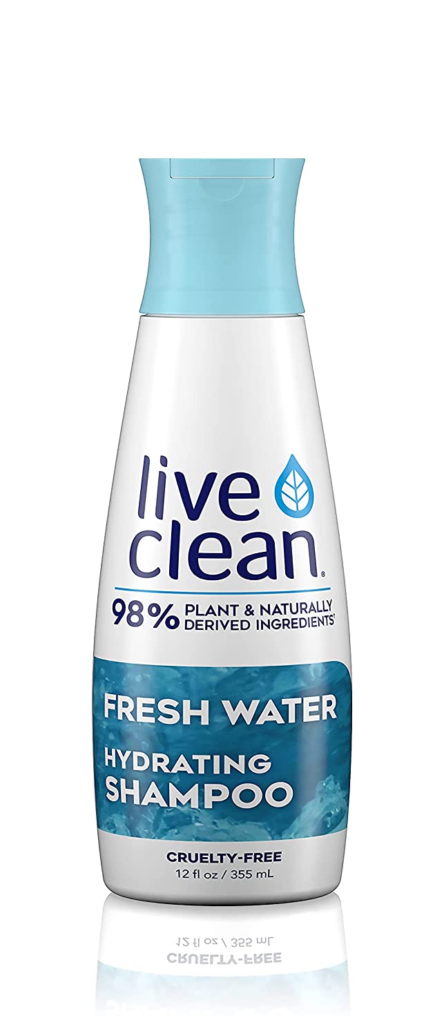 Live Clean Shampoo, Hydrating Fresh Water, 12 Oz