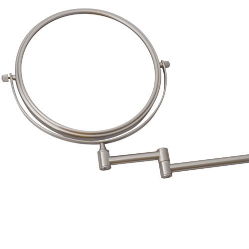 GURUN 8 Inch Two-Sided Swivel Wall Mount Mirror with 10X Magnification Makeup Mirror for Bathroom Br