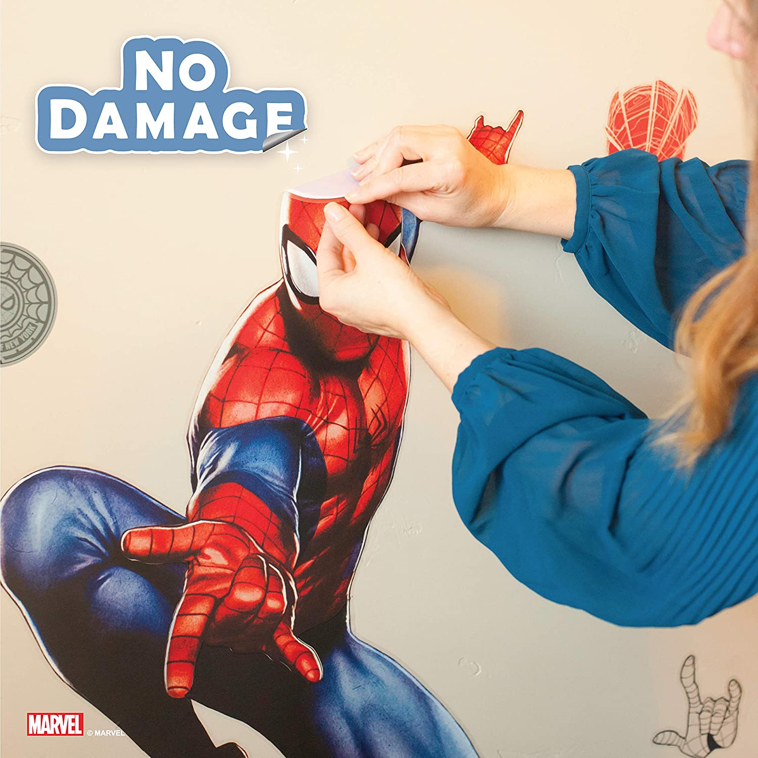 Marvel Spider-Man Wall Decal - Marvel Wall Decals with 3D Augmented Reality Interaction - 30