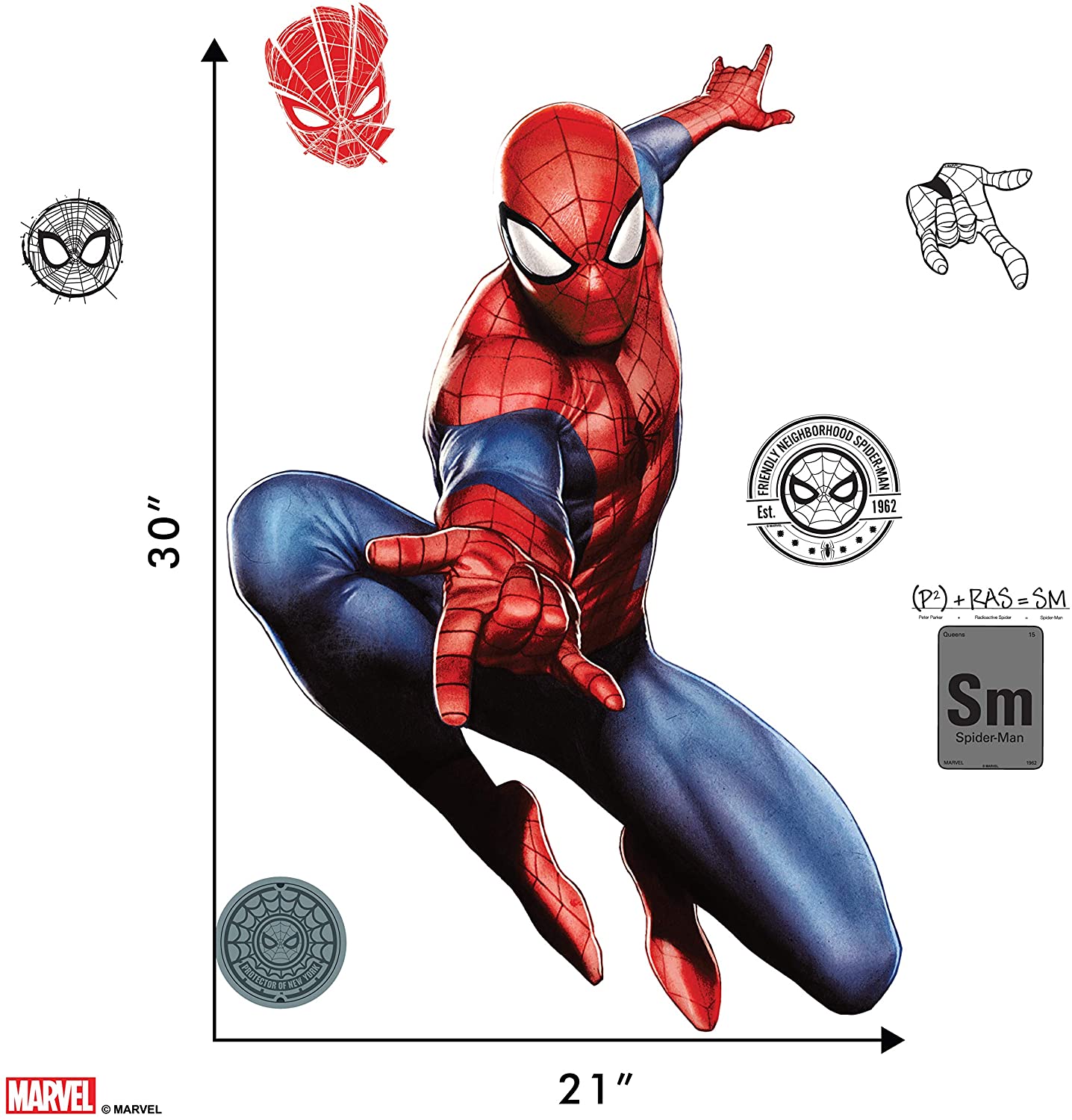 Marvel Spider-Man Wall Decal - Marvel Wall Decals with 3D Augmented Reality Interaction - 30