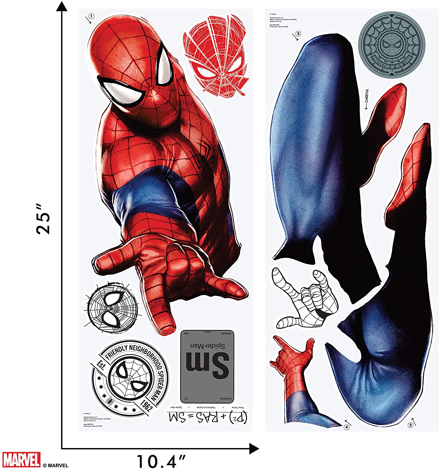 Marvel Spider-Man Wall Decal - Marvel Wall Decals with 3D Augmented Reality Interaction - 30