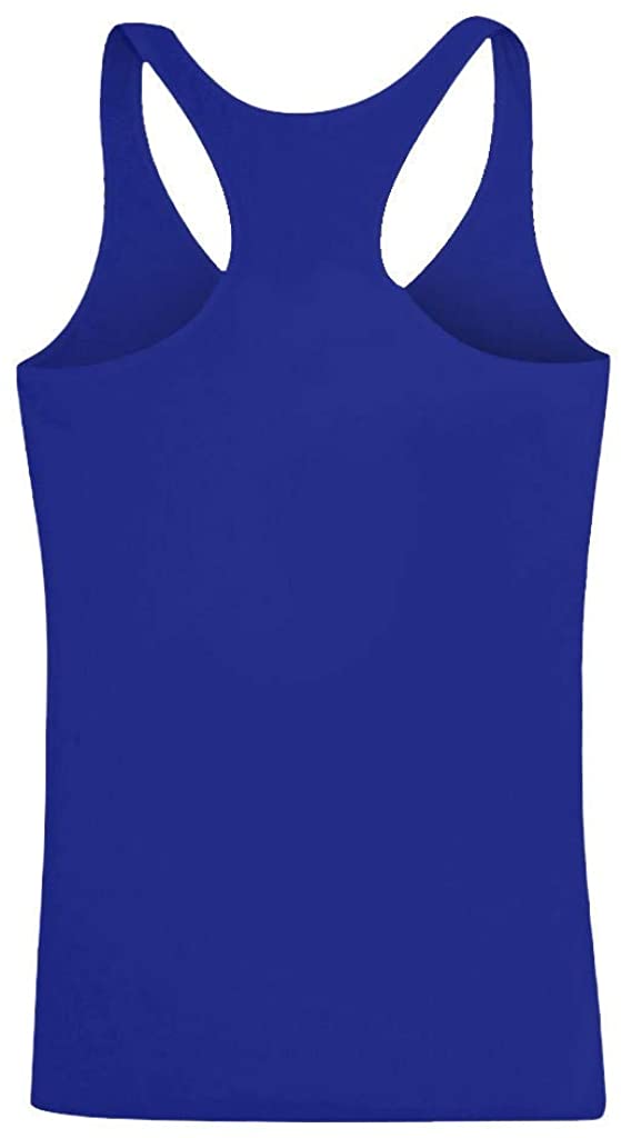 Dosoop Women Graphic Workout Tank Top Summer Casual Loose Fit Crewneck Sleeveless Scoop Neck T-Shirt