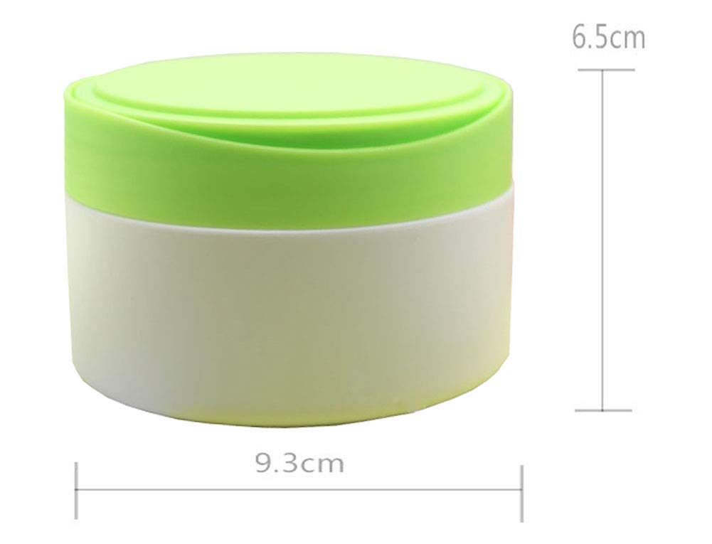 1PC Empty Refillable Green Plastic Baby Skin Care Baby Bath Puff Container Kit Talcum Powder Case St