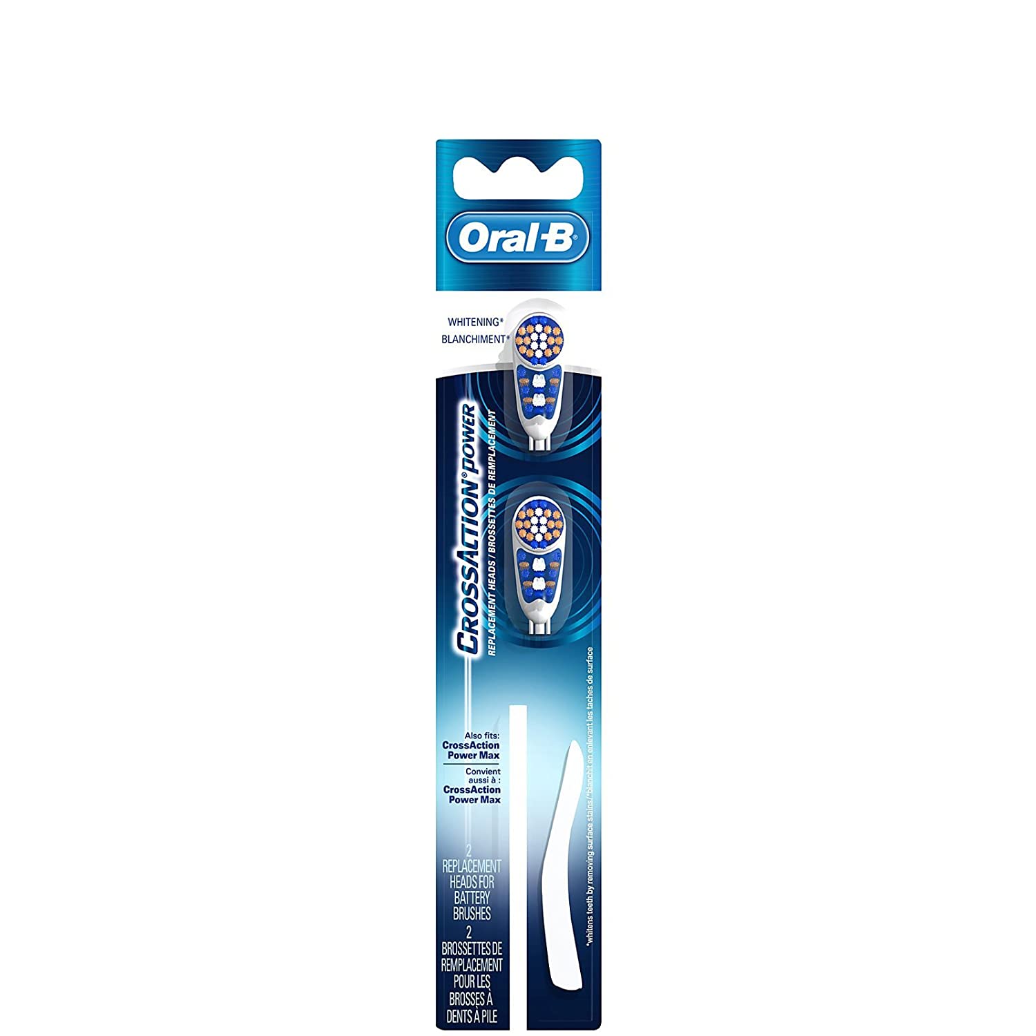 Oral B CrossAction Power Whitening Replacement Head-2 ct