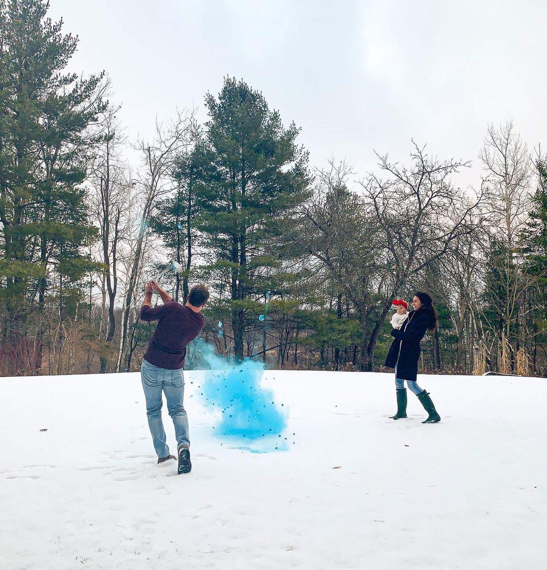 Gender Reveal Golf Balls Exploding Golf Ball Set 2 Balls 1 Pink