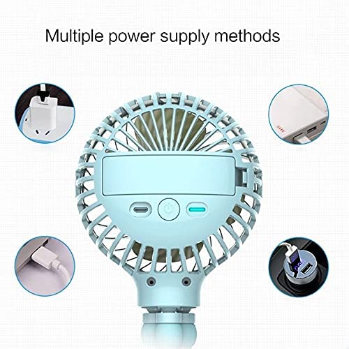 Lalalu Mini Handheld Tripod Stroller Fan 2000mAh Personal Portable Car Seat Flexible Baby Fans USB B
