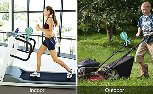 Lalalu Mini Handheld Tripod Stroller Fan 2000mAh Personal Portable Car Seat Flexible Baby Fans USB B